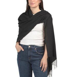 FATTORSETA Black Made In Italy Pashmina
